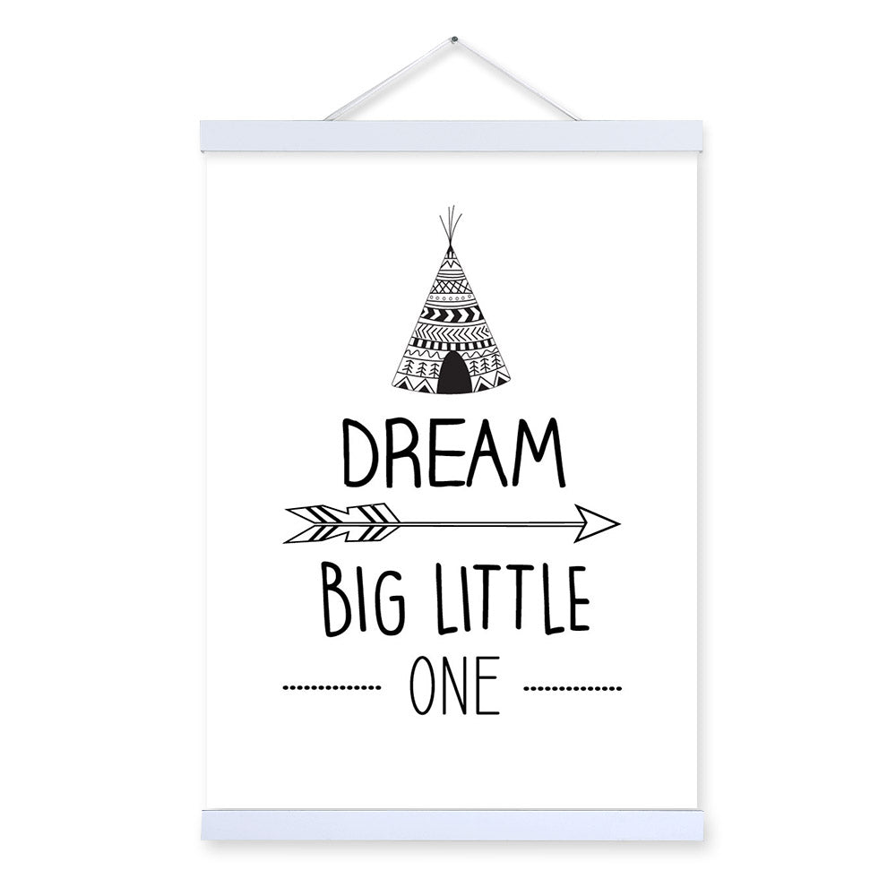 Minimalist Wall Art with Solid Wood Frame