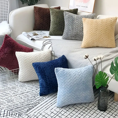 Faux Fur Decorative Throw Pillow Cover for Sofa/Car