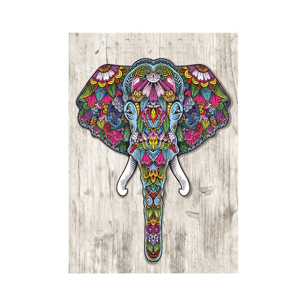 Diamond Painting of Colorful Elephant Wall Art Decor
