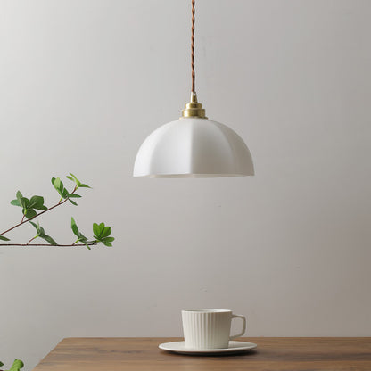 Japanese Wabi-Sabi Brass Designer Pendant Light