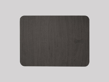 Wood Grain Wireless Charging Mouse Pad and Charger