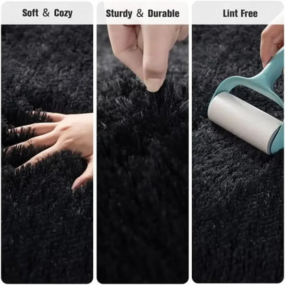VIKAMA Comfortable Plush Carpet, Super Soft And Fluffy Bedroom Bedside Rug, Corridor And Hallway Floor Mat, Home Decoration