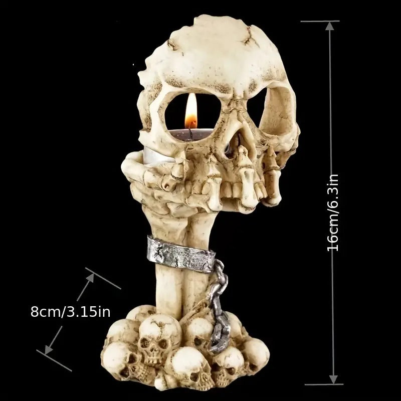 Creative Skull Candle Holder for Home Decoration