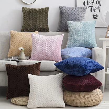 Faux Fur Decorative Throw Pillow Cover for Sofa/Car