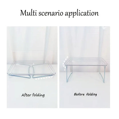 Stylish Folding Shelf Storage Rack for Home & Office
