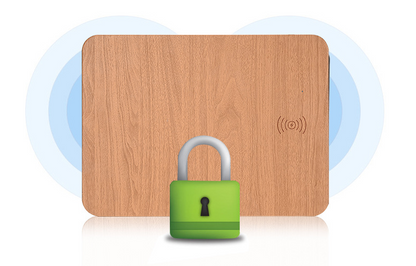 Wood Grain Wireless Charging Mouse Pad and Charger