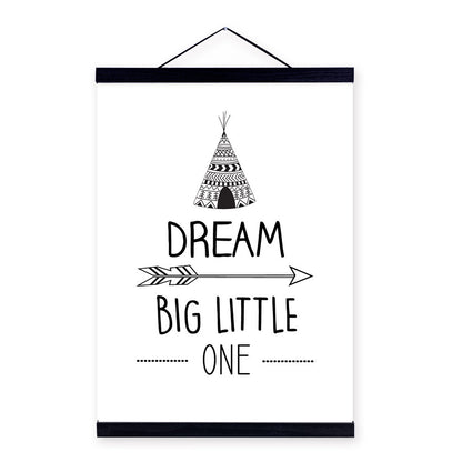 Minimalist Wall Art with Solid Wood Frame