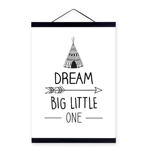 Minimalist Wall Art with Solid Wood Frame
