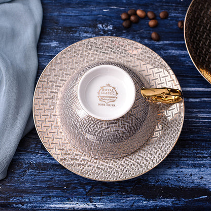 Ceramic Coffee Cup - Round European Tea Breakfast Mug